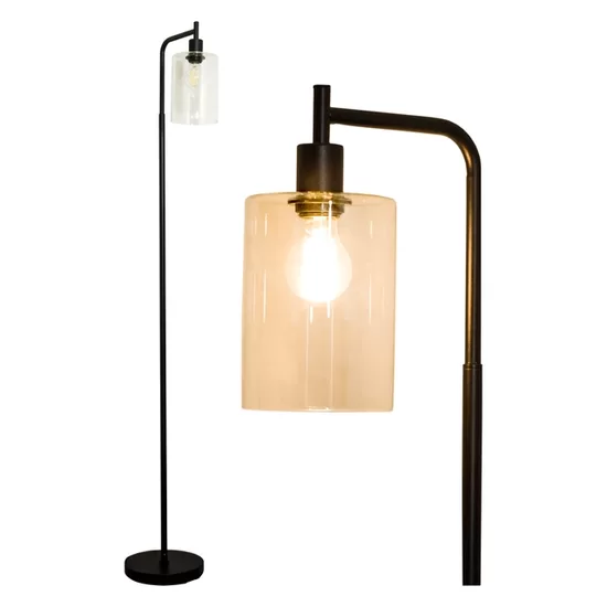 Neatfi Moderna Rūpnieciskā Stāvlampa, 3000K Silta Gaisma, Reguliējama LED