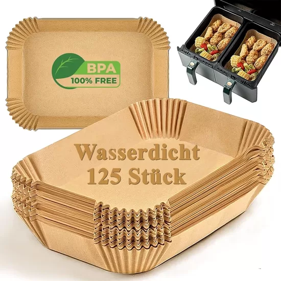 RECKNEY Komplekts 125 Gabali Air Fryer Cepšanas Papīrs