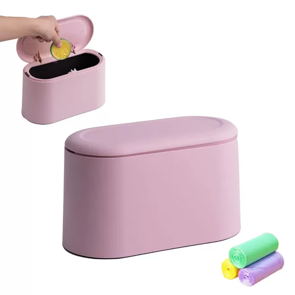 COCOMU Mini miskaste ar vāku — noņemama maza atkritumu tvertne