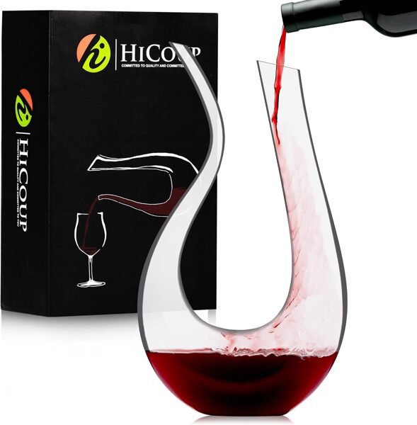 HiCoup Kitchenware Decanter - U-formas Vīna Dekants