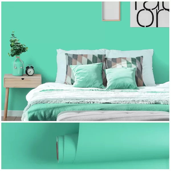 VEELIKE Tiffany Zaļā Vinila Plēve Pašlīmējošās. 40cm x 300cm.