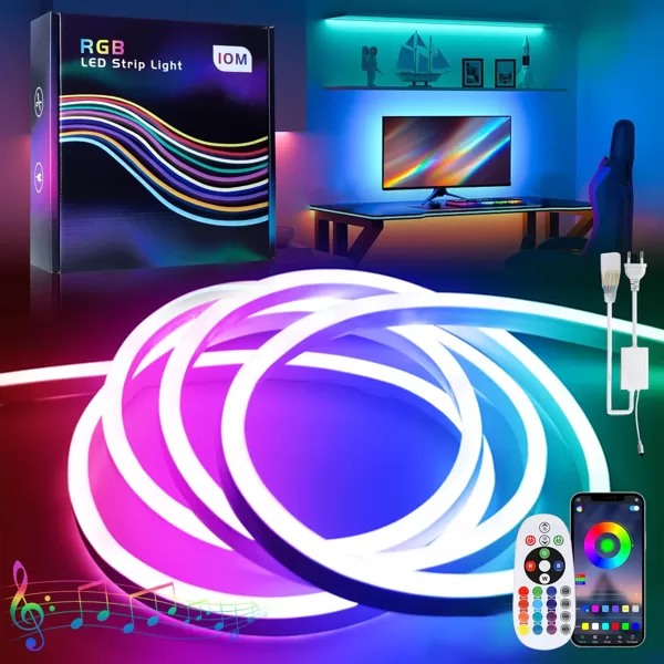 BAGZY RGB neona LED sloksne 20 M